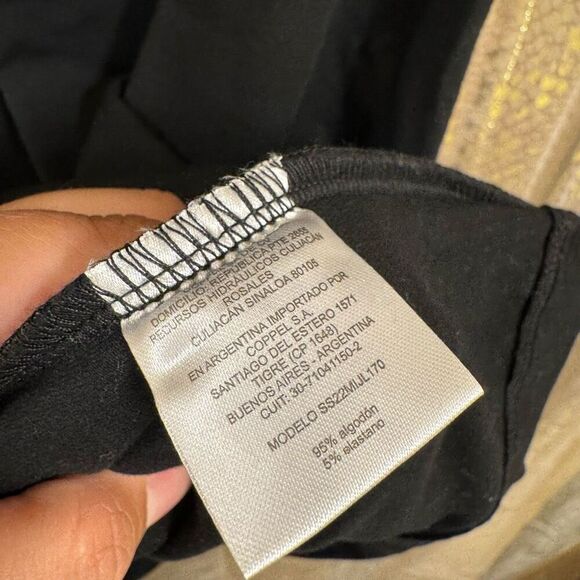 Bebe Y2K Black White Logo Bodycon Tank Top Mini Dress XL (EG) - Picture 6 of 6